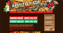 Desktop Screenshot of apetitopizza.sk