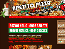 Tablet Screenshot of apetitopizza.sk